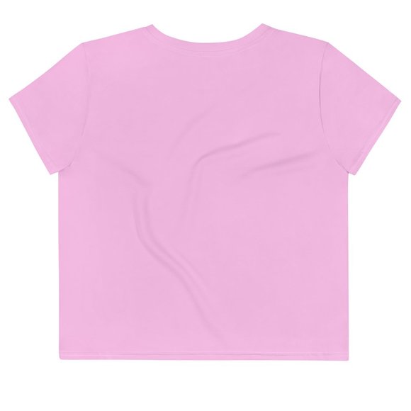 Live Laugh Lesbian LGBT Pride Cropped Tee T-Shirt - Picture 12 of 14